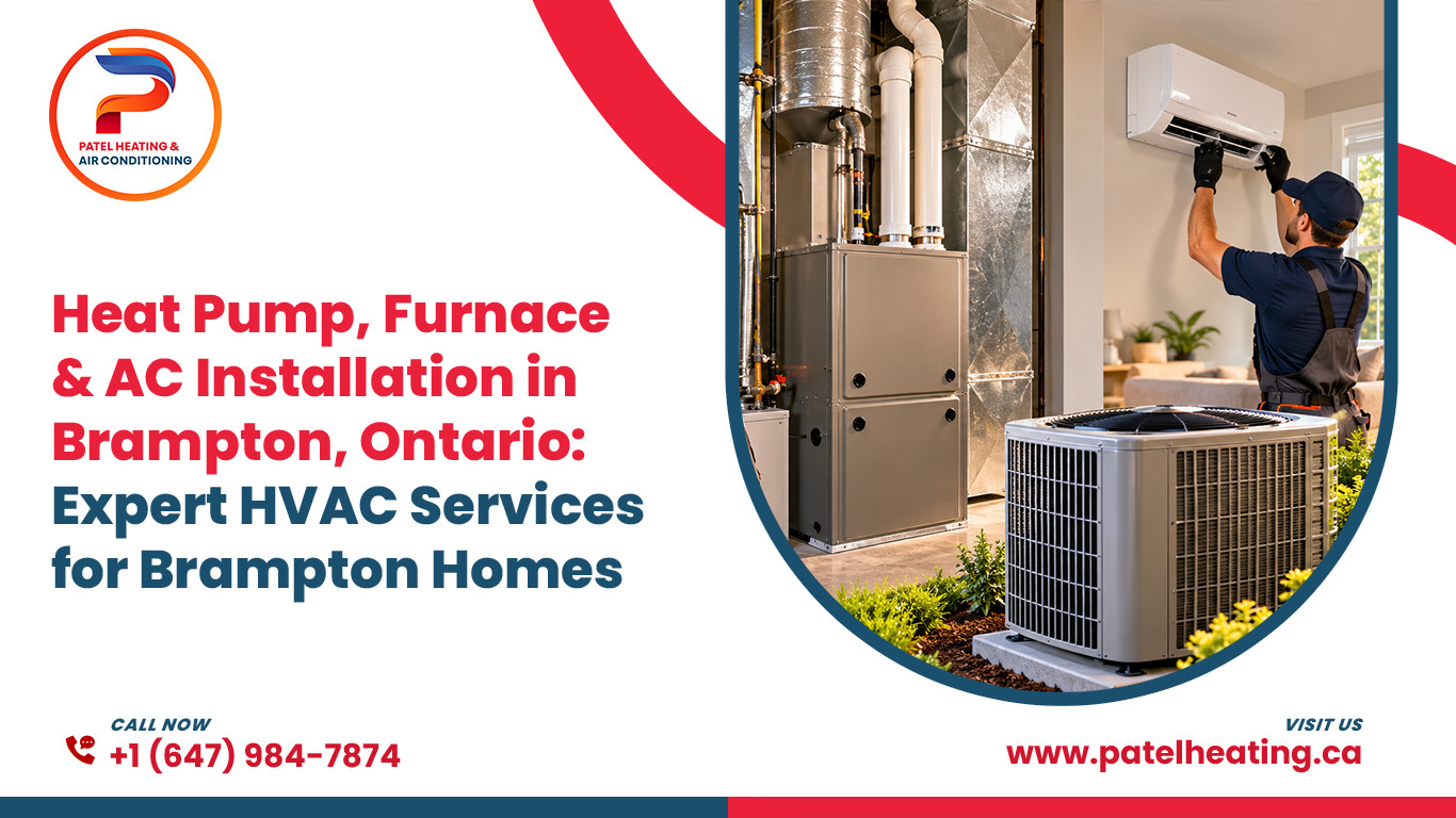 Heat Pump & Furnace, AC Installation in Brampton, Ontario: Expert HVAC Services for Brampton Homes